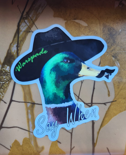 Duck Holliday Sticker